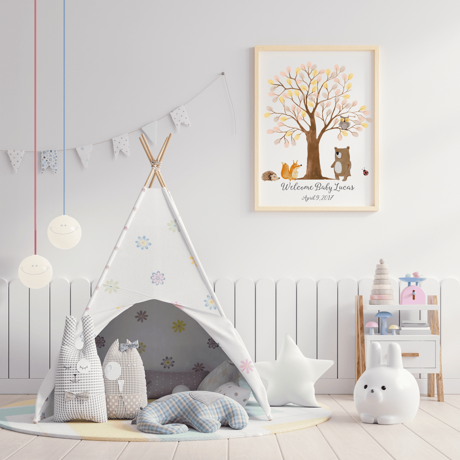 woodland themed baby shower gift