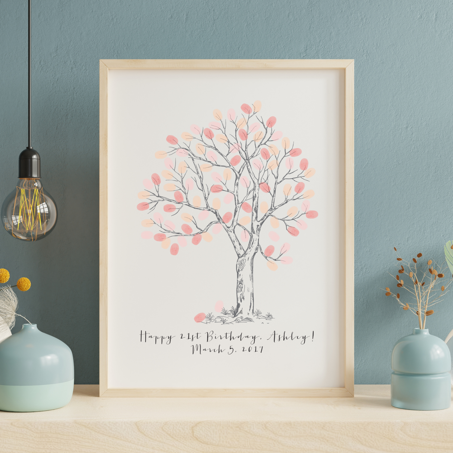 birthday thumbprint tree