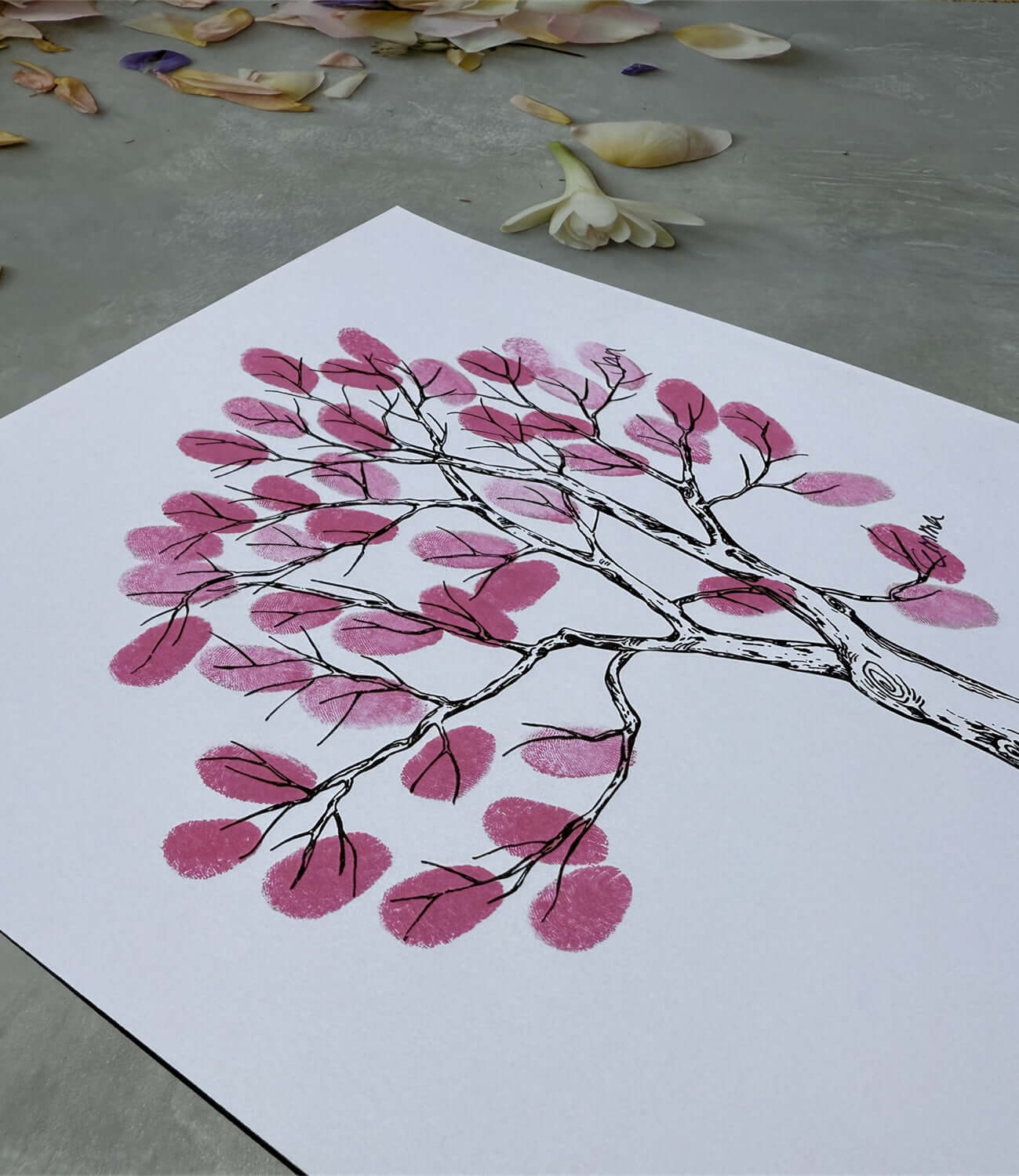 wedding fingerprint guest book