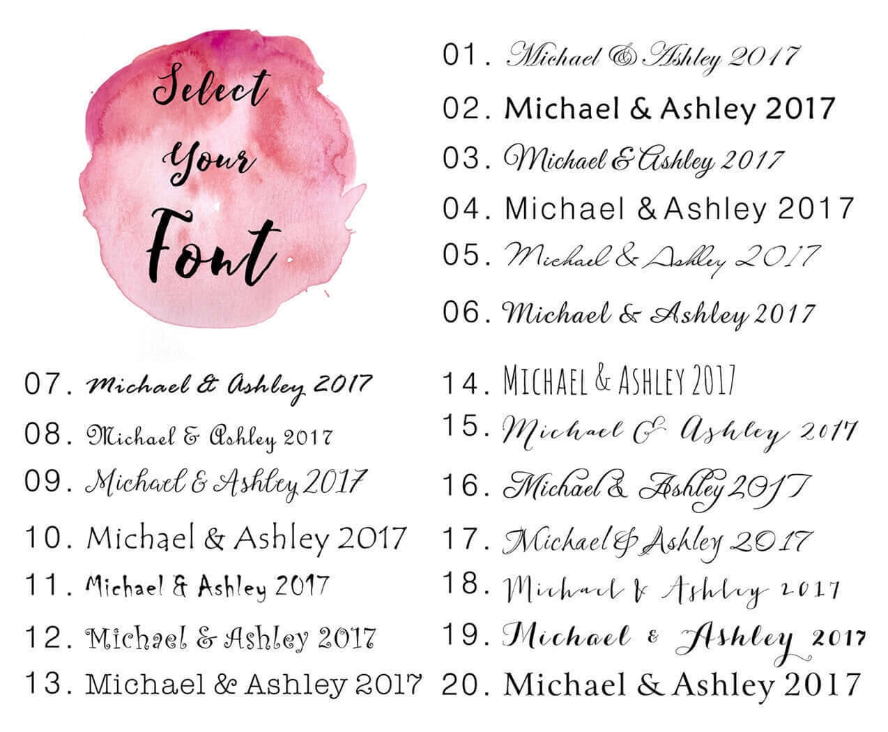 bonjouremma font list