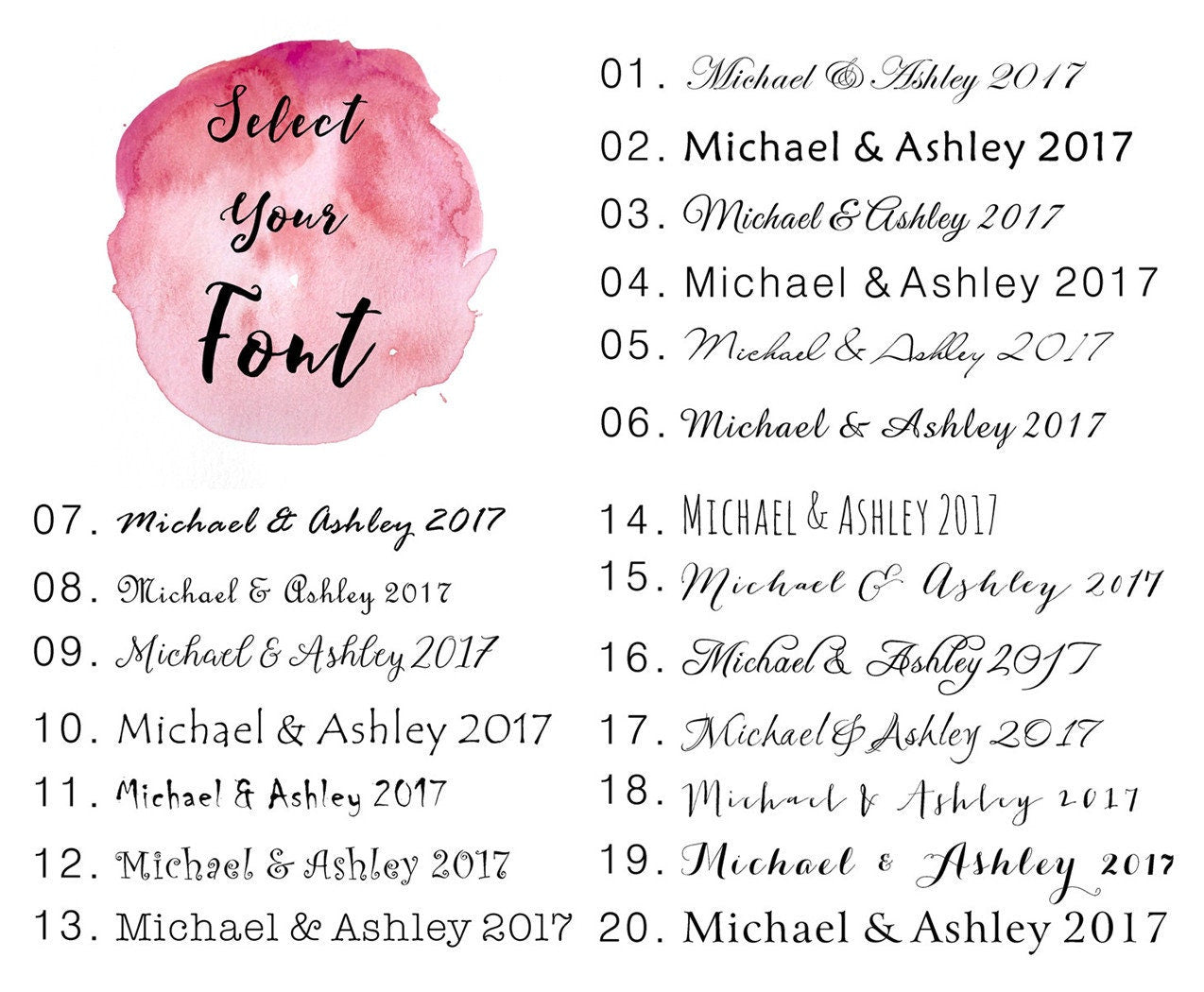 bonjouremma font list