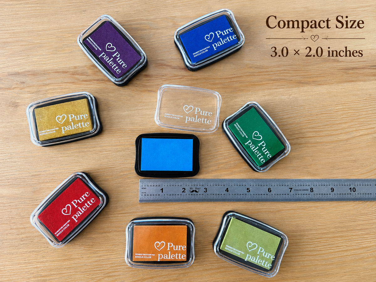 Fingerprint ink pad size details for guest book and thumbprint tree supplies